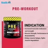 HealthVit Pre-Workout Explosive Energy Powder Watermelon Muscle Growth - (300 g)