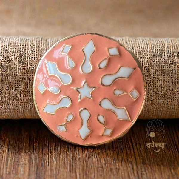 Varenya Meenakari Adjustable Ring - Free, Porsche