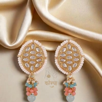 Varenya Kundan Choker Set  - Aqua Blue