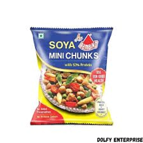 Bambino Soya Chunks Mrp 10 Set Of 6 (3 Mini And 3 Regular) 