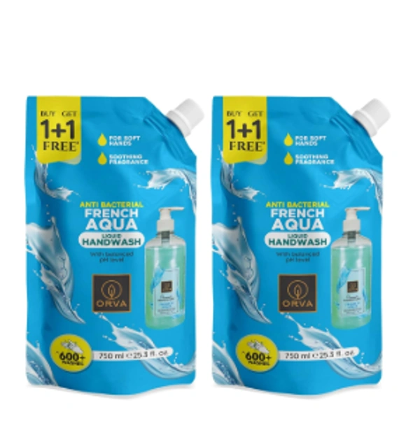 Orva refill pouch Hand Wash 750 Ml + 750ml - 