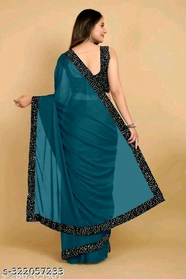 Alisha Alluring Sarees - Teal, Free