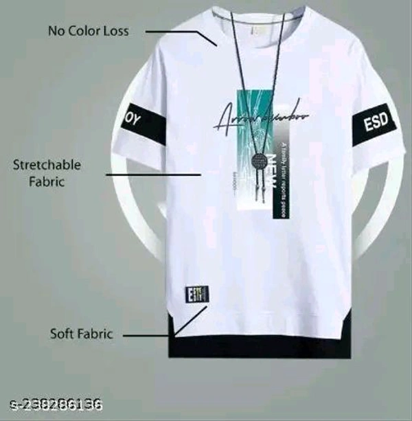 Stylish Fashionista Men Tshirts - White, M