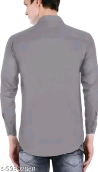 Top Wear Double Pocket Shirt Trending Shirt Man Shirt Boys - Gray, L