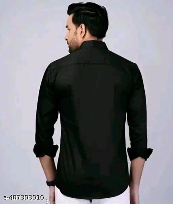 Urbane Modern Men Shirts - Black, M