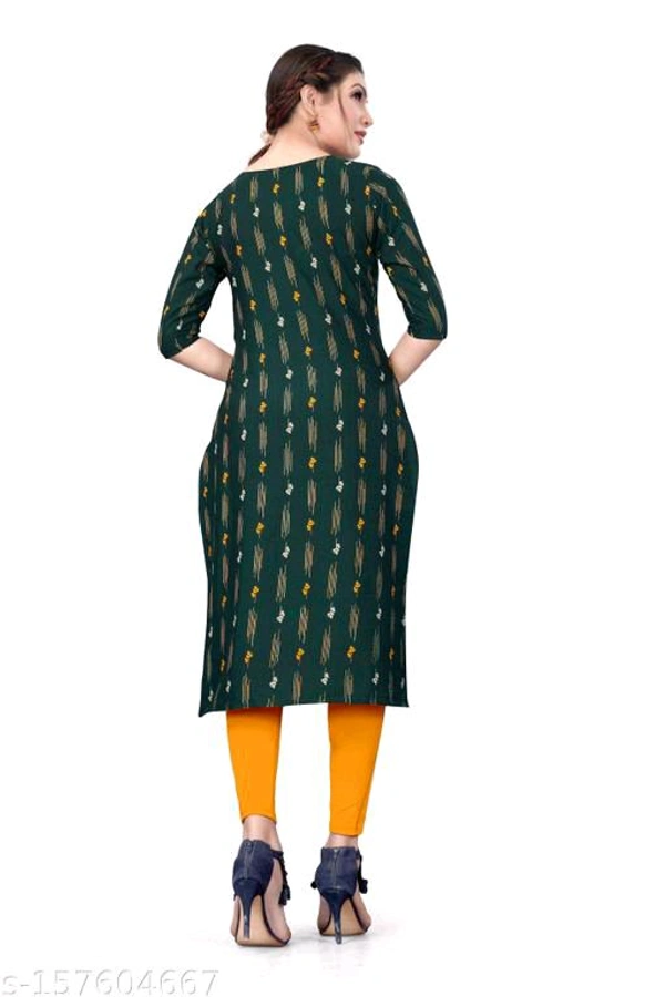 Dsk Studio Women's And Girls Crepe Aline Straight Cut Kurta - S
