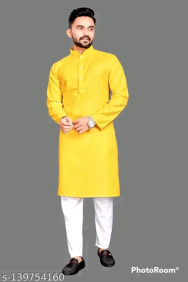 Comfy Men Kurtas - Yellow, XXS