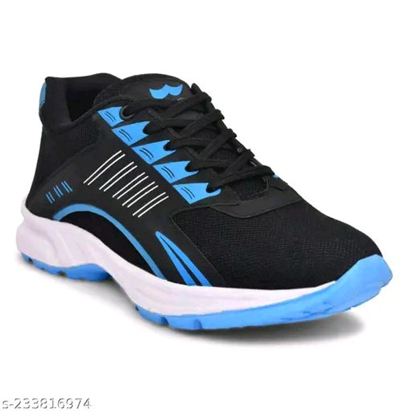 Blue Solid Men Running Sport Shoes For Men - IND-6