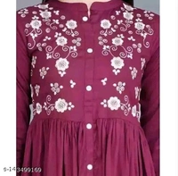 Myra Pretty Kurtis - Red Oxide, S