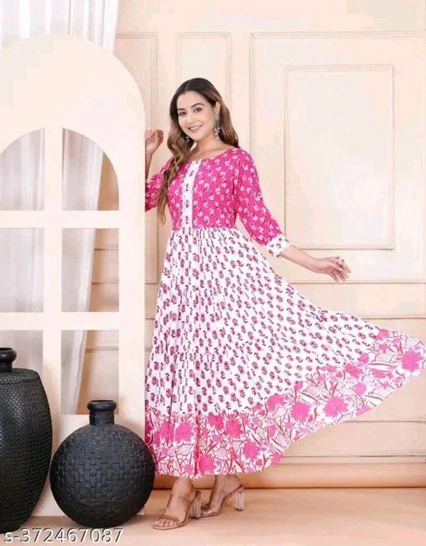 Kashvi Ensemble Kurtis - Persian Rose, XL