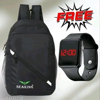 Trendy Backpacks - Black, Free