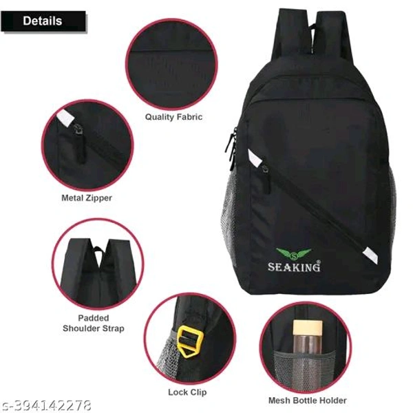 Trendy Backpacks - Black, Free
