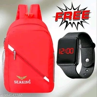 Trendy Backpacks - Red, Free