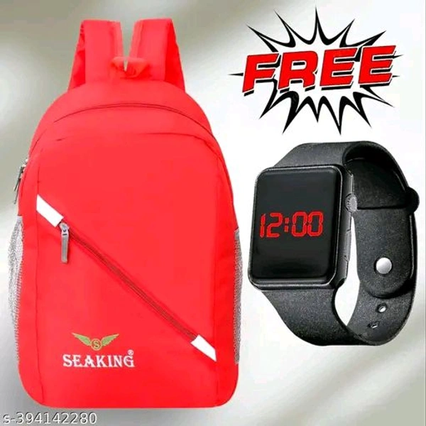 Trendy Backpacks - Red, Free