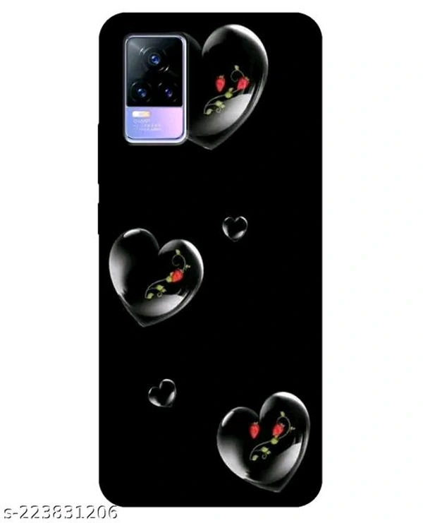 Vivo Y73 Printed Mobile Black Cover - Free