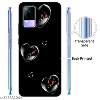 Vivo Y73 Printed Mobile Black Cover - Free