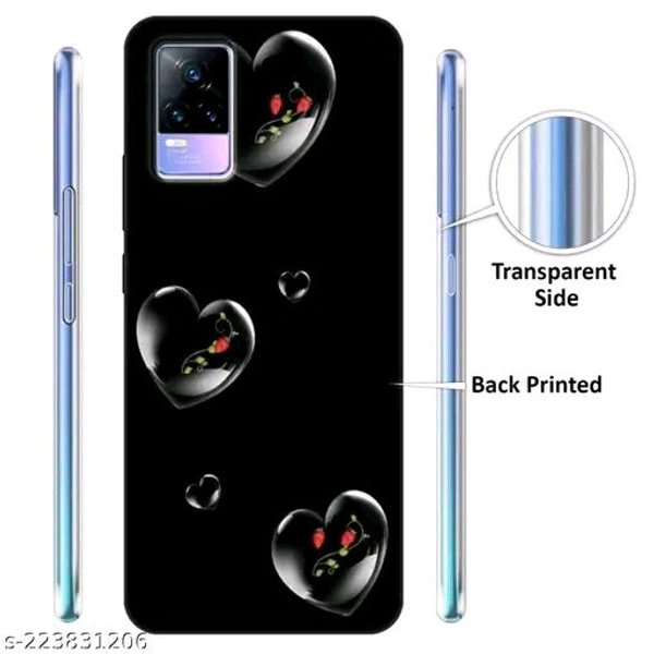 Vivo Y73 Printed Mobile Black Cover - Free