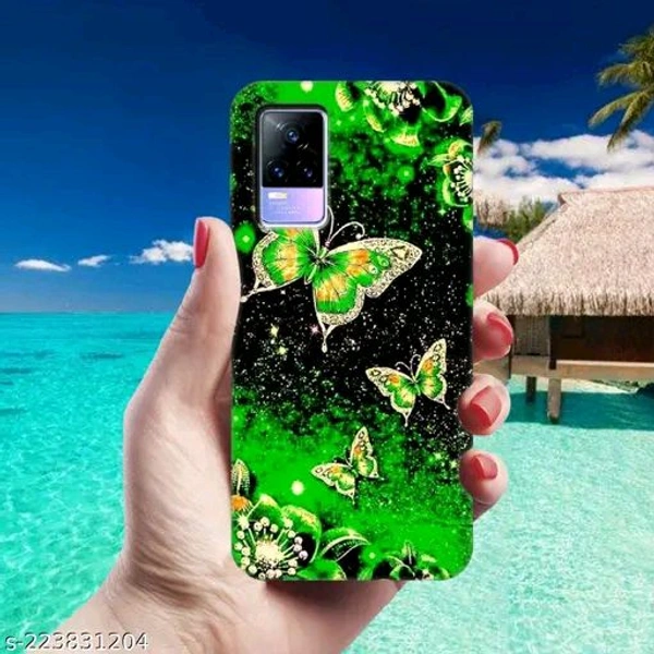 Vivo Y73 Printed Mobile Black Cover - Free