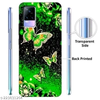 Vivo Y73 Printed Mobile Black Cover - Free