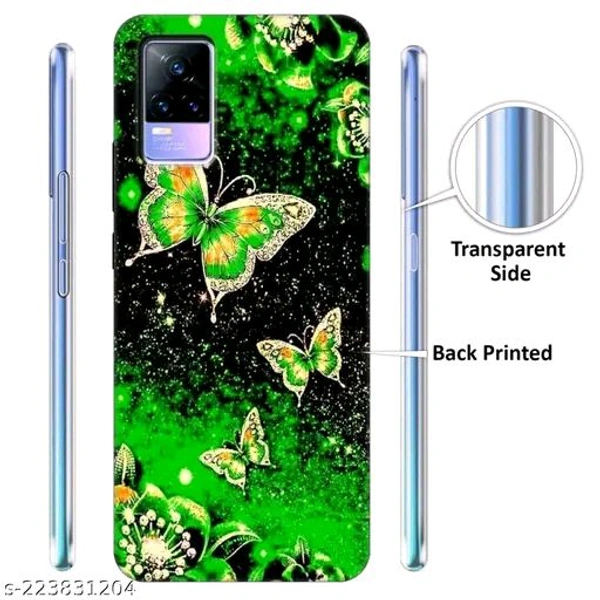 Vivo Y73 Printed Mobile Black Cover - Free