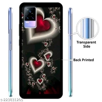 Vivo Y73 Printed Mobile Black Cover - Free