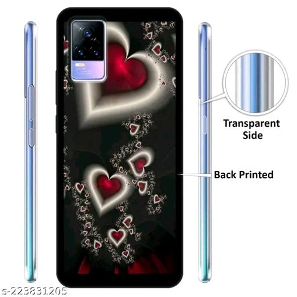 Vivo Y73 Printed Mobile Black Cover - Free