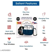Combo Of Airpod Pro True Wireless Bluetooth Earphone And Digital Watch