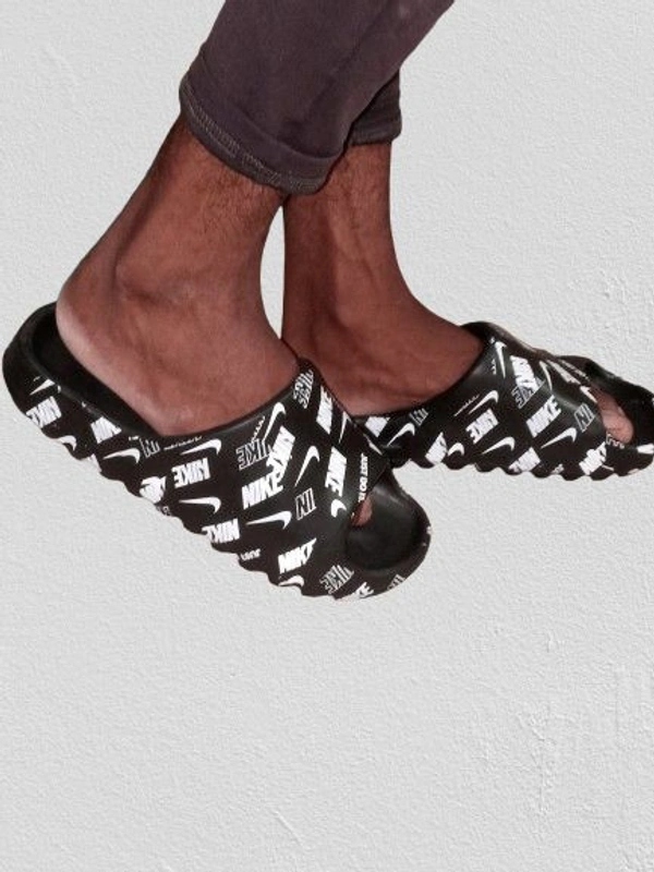 Perfect Washable Flip-Flop & Slipper Slides Walking Slipper For Men (Black): - Black, 6