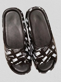 Perfect Washable Flip-Flop & Slipper Slides Walking Slipper For Men (Black): - Black, 6