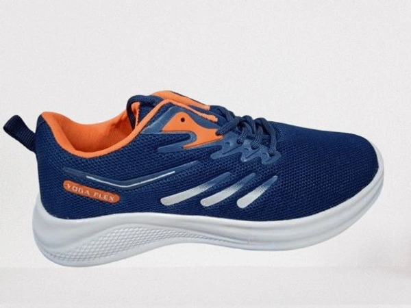 Ounik Style Men's Flex Running Shoes for Tuff Surface Run with - Royal Blue, 5/6/7