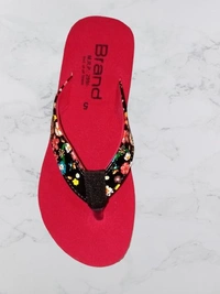 Slippers for Women & Girls  - Red, 5
