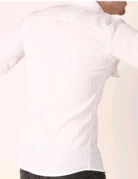 Teddy Shirt for Men - White, M