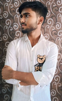 Teddy Shirt for Men - White, M