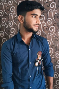 New Corn Teddy Bear Shirt for Men - Navy Blue, M