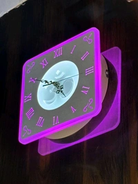Harmoso Plastic Wall Clock 25cm x 25cm - Pink Flamingo