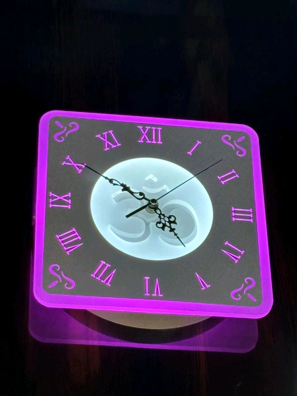 Harmoso Plastic Wall Clock 25cm x 25cm - Pink Flamingo