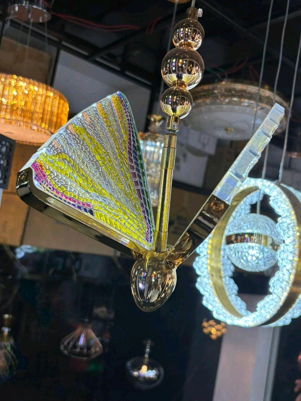 Creative Butterfly Chandelier Lamp Ceiling Pendant Light Fixture Home Decor - Laser Lemon