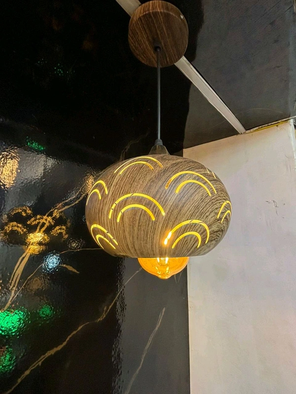 The Rectangular Shape and Black Finish Metal Ball Pendant Lamp Chandelier With height Suspension and LED Light  - Festival