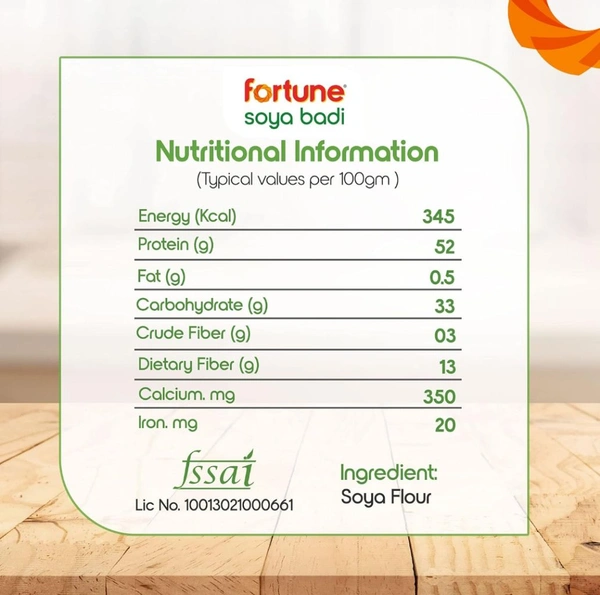 FORTUNE Fortune Soya Chunks, 15x more protein than milk, 1kg (Item weight may vary)