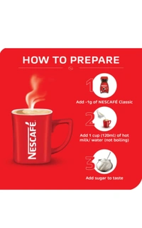 NESCAFE  Nescafe Classic Coffee Powder Jar, 100% Pure Instant Coffee (90g)