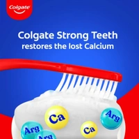 COLGATE  Colgate Strong Teeth, Indias No: 1 Toothpaste Brand, 2x Stronger Teeth Toothpaste (200g)