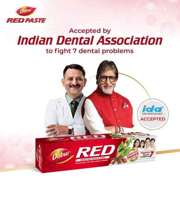 DABUR  Dabur Red Paste | Treats Bad Breath | Cavity Protection | Plaque Removal | 13 Herbs Toothpaste (100g)