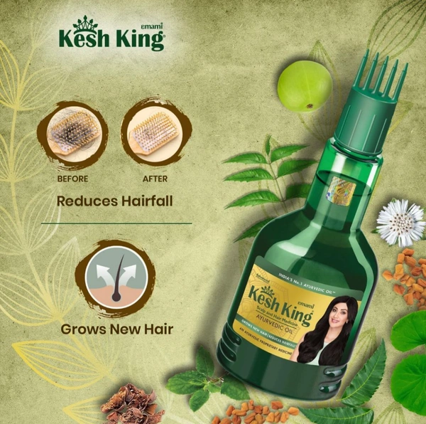 KESH-KING  Kesh King Ayurvedic Anti Hairfall Hair Oil, 300ml