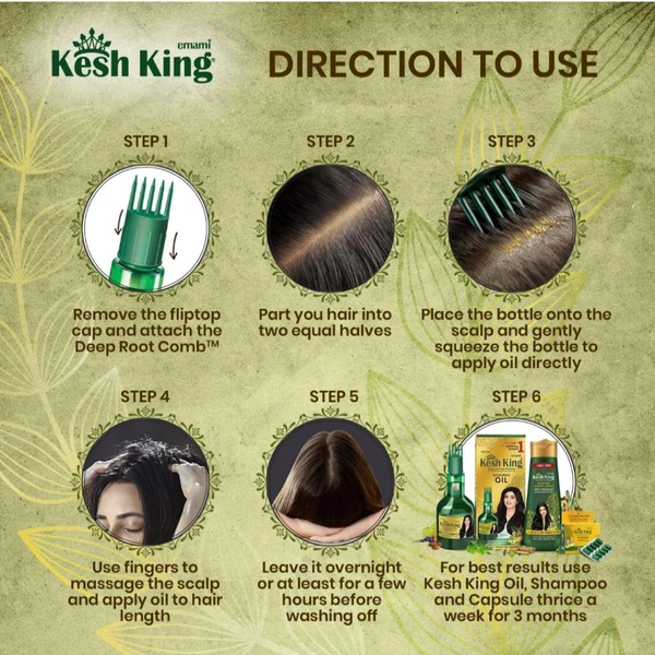 KESH-KING  Kesh King Ayurvedic Anti Hairfall Hair Oil, 300ml