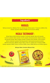 MAGGI 2-Minute Instant Noodles,Masala Noodles With Goodness Of Iron,Made With Choicest Quality Spices,Favourite Masala Taste, 70g Pouch.