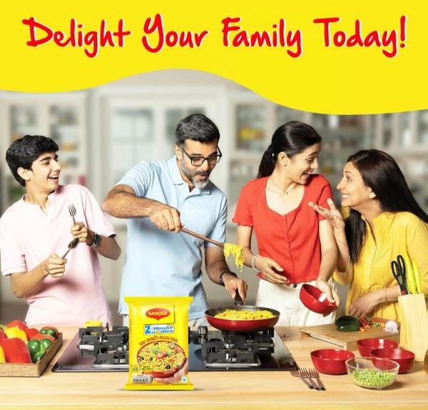 MAGGI 2-Minute Instant Noodles,Masala Noodles With Goodness Of Iron,Made With Choicest Quality Spices,Favourite Masala Taste, 70g Pouch.