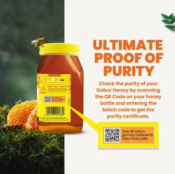 Dabur Honey - 1.2kg | 100% Pure | World's No.1 Honey Brand with No Sugar Adulteration