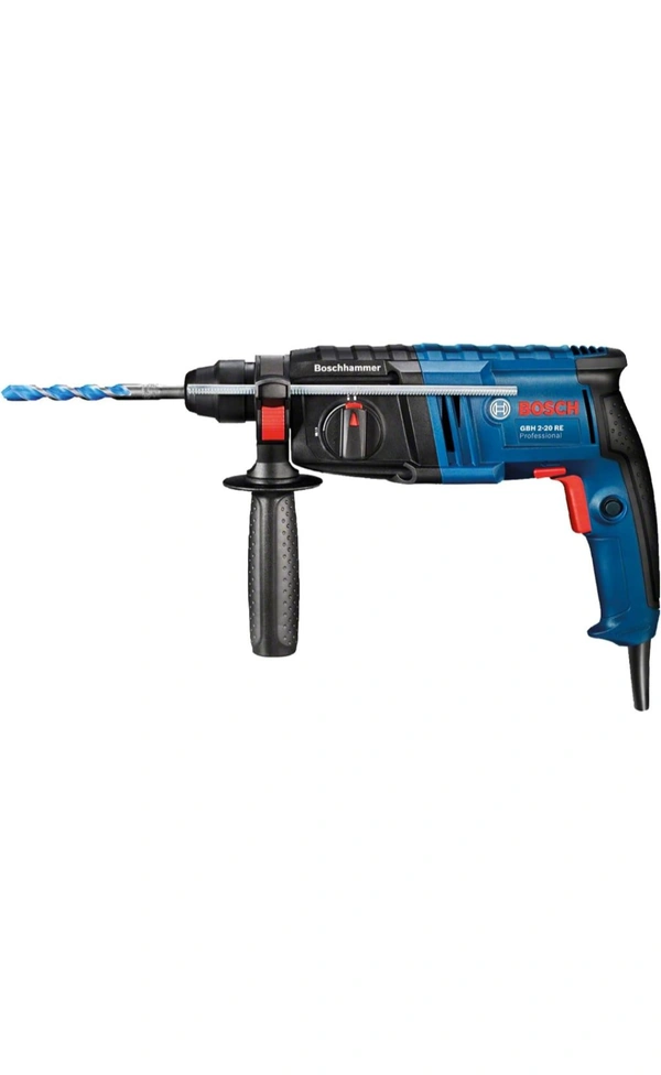 Bosch BOSCH GBH 220 Corded Electric Rotary Hammer with SDS Plus, 720 W, 2 J, 2.3 Kg, 3 Modes, For Concrete, Metal & Wood + Carrying case, , 1 Year Warranty from BOSCH, Blue