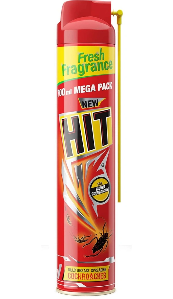 HIT Crawling Insect Killer Cockroach Killer Spray | Instant Kill | Deep-Reach Nozzle | Fresh Fragrance, 100ml
