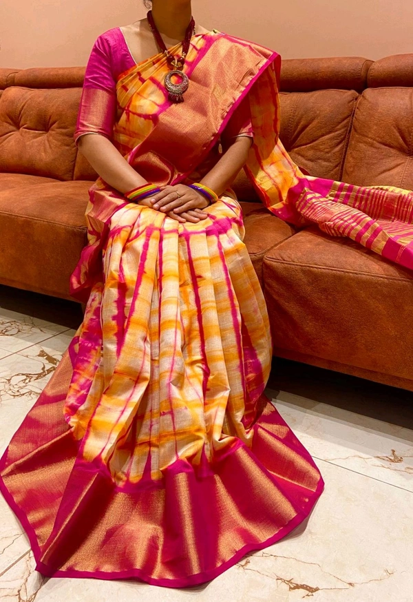 GT BRAND super hit popular shibori saree specia - Azure Radiance